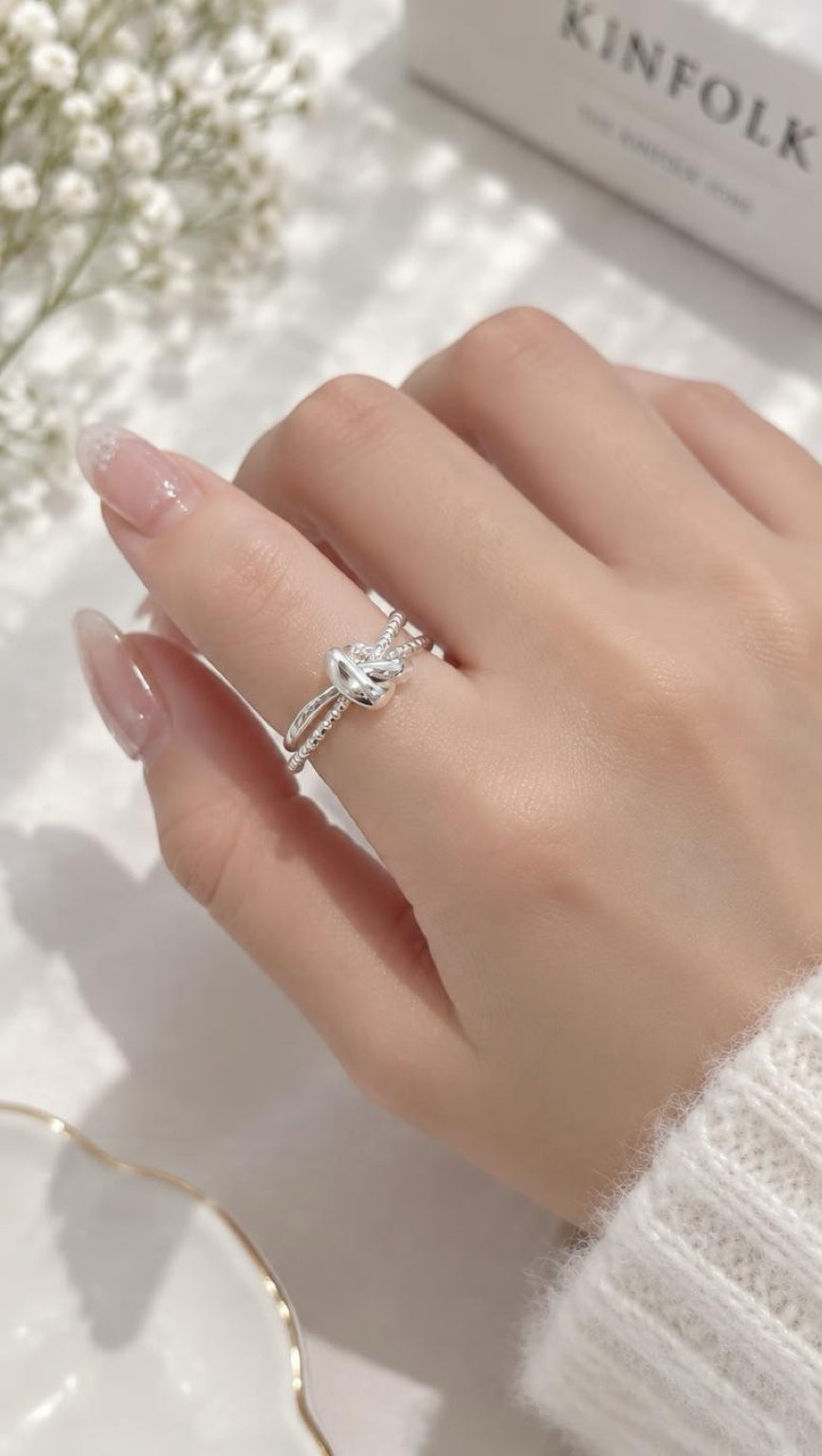Sloane Twist Ring — 925 Sterling Silver