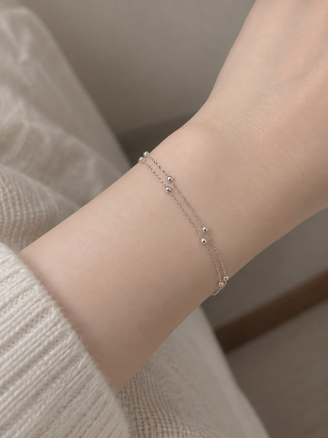 Noémie Layered Bracelet — 925 Sterling Silver