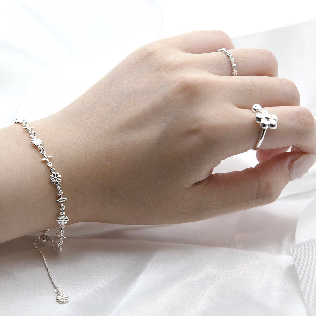 Fleurie Ring — 925 Sterling Silver - YUNDIA