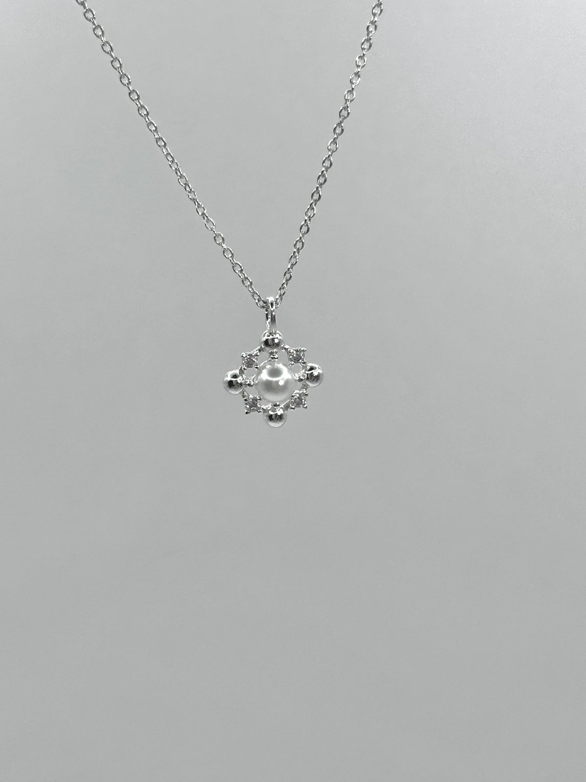 Luna Pearl Necklace — 925 Sterling Silver - YUNDIA