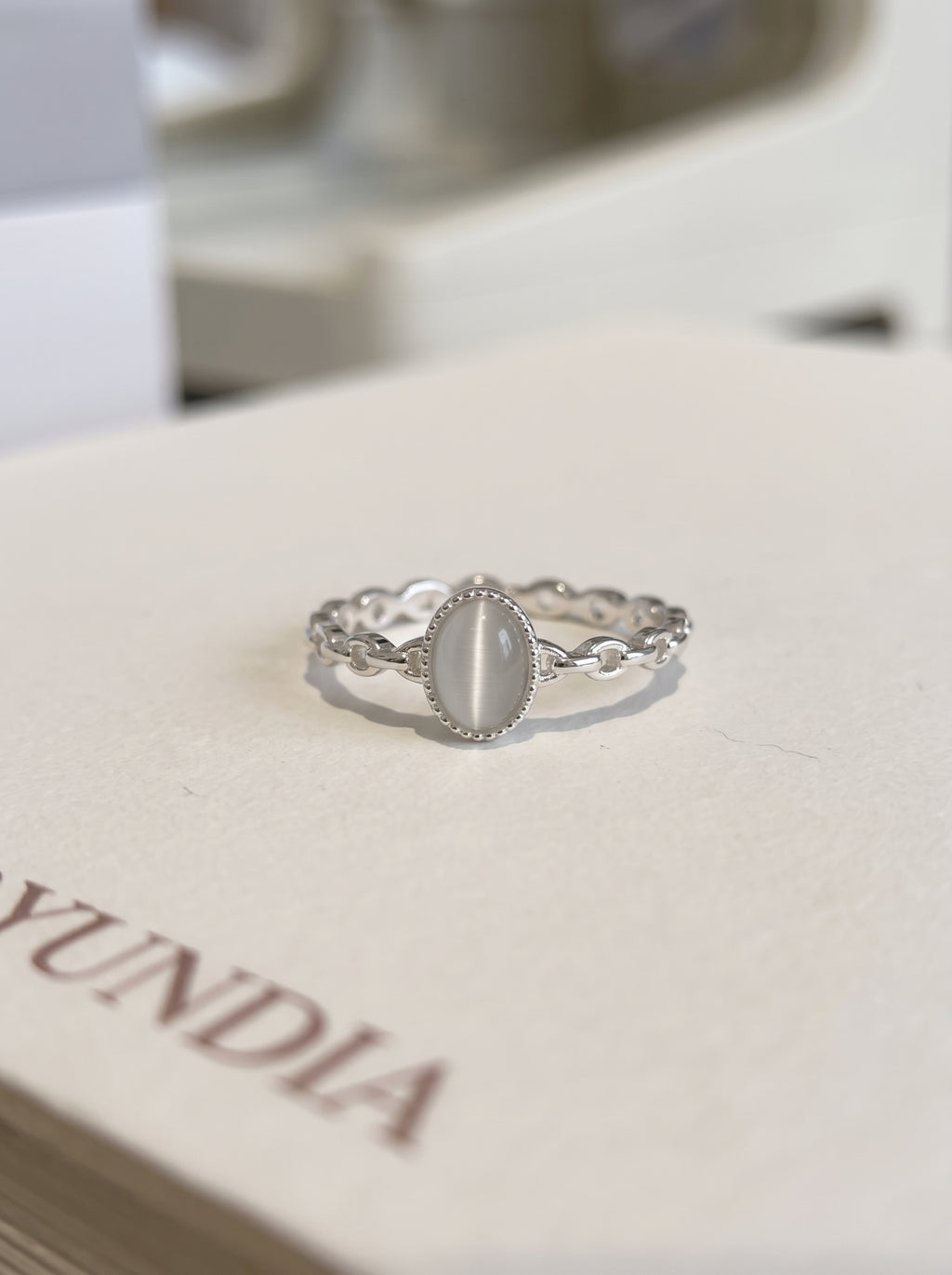 Luna Cat's Eye Ring — 925 Sterling Silver