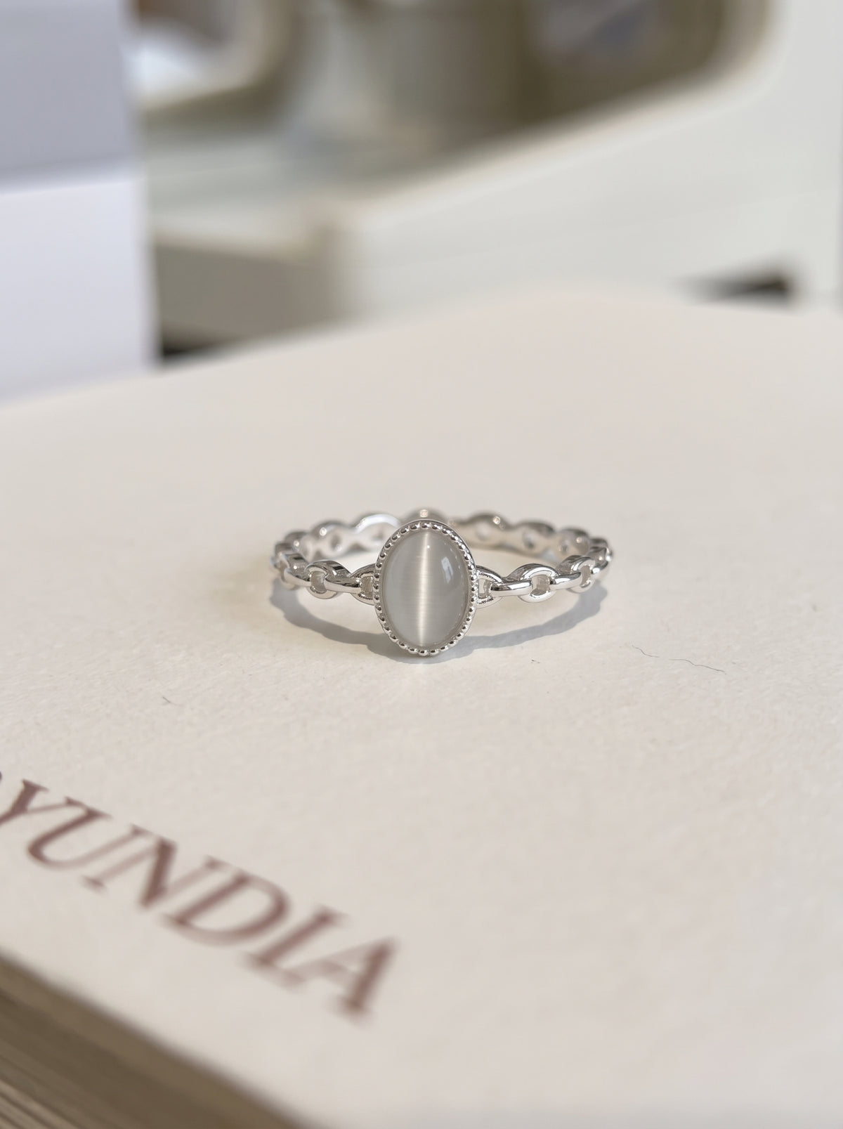 Luna Cat's Eye Ring — 925 Sterling Silver