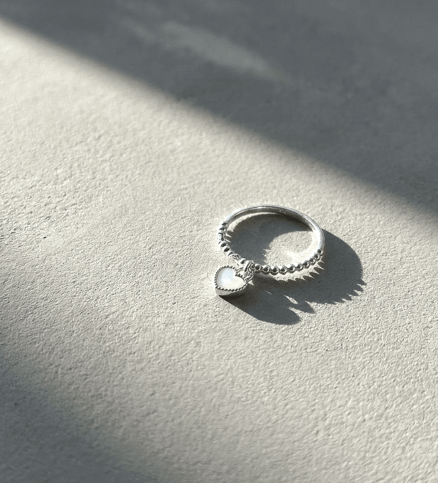 Céleste Heart Ring — 925 Sterling Silver - YUNDIA