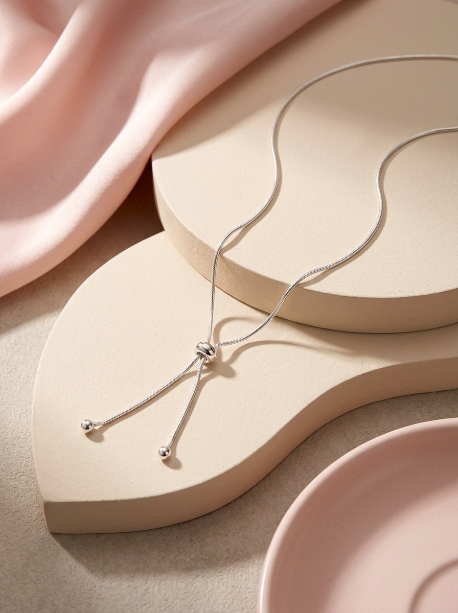 Seren Bow Necklace — 925 Sterling Silver - YUNDIA