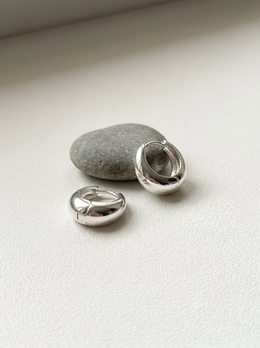 Éloise Hoops— 925 Sterling Silver - YUNDIA