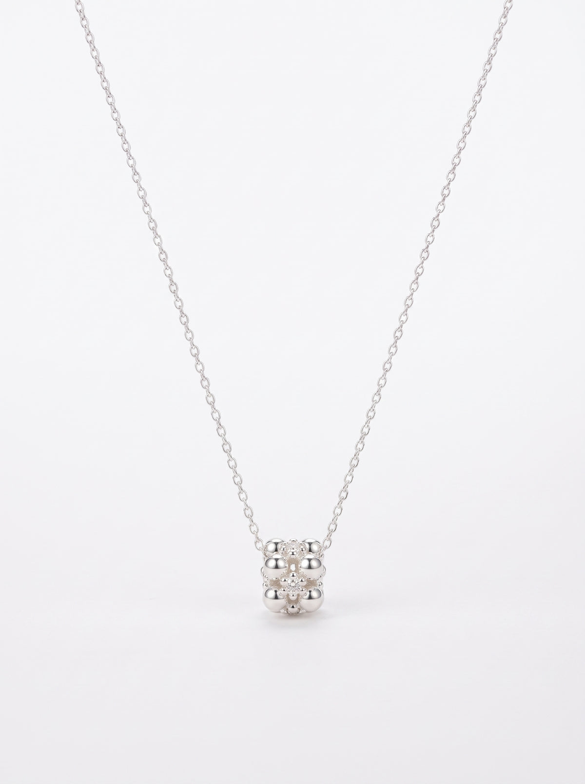 Cluster Necklace — 925 Sterling Silver