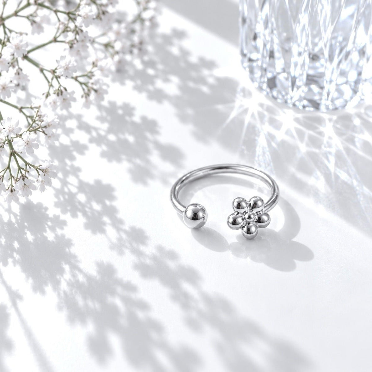 Fleurie Ring — 925 Sterling Silver - YUNDIA